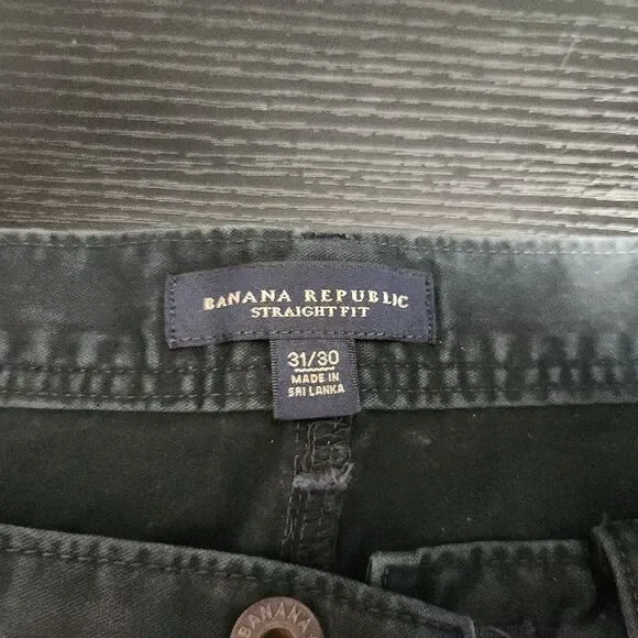 Banana Republic Pants 31/30 black Chinos Casual Classic Fit Versatile‎ Modern - Picture 3 of 7